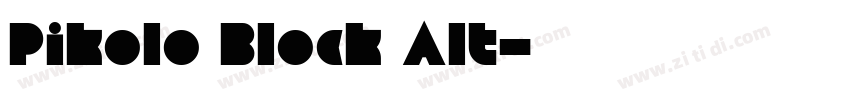 Pikolo Block Alt字体转换